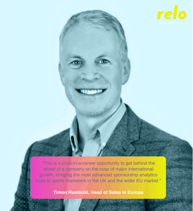 Timon Rumbold, Head of Sales for Relo Metrics in Europe